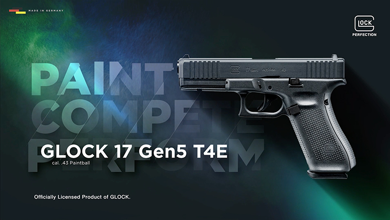 Pistolet DEFENSE GLOCK 17 GEN5 T4E CAL 0.43 CO2 BLACK 5 JOULES +