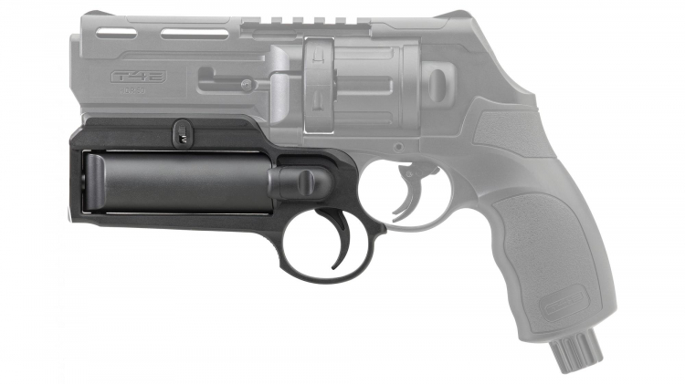 Umarex T4E HDR .50 Co2 Revolver. The HDR 50 is a revolver with visible –  Scopes and Barrels