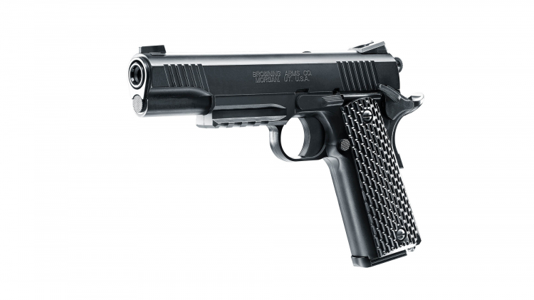 Pistolet Browning 1911 HME billes 6mm à ressort 0,5J + billes + porte cible  + cibles - Pistolets (10275598)